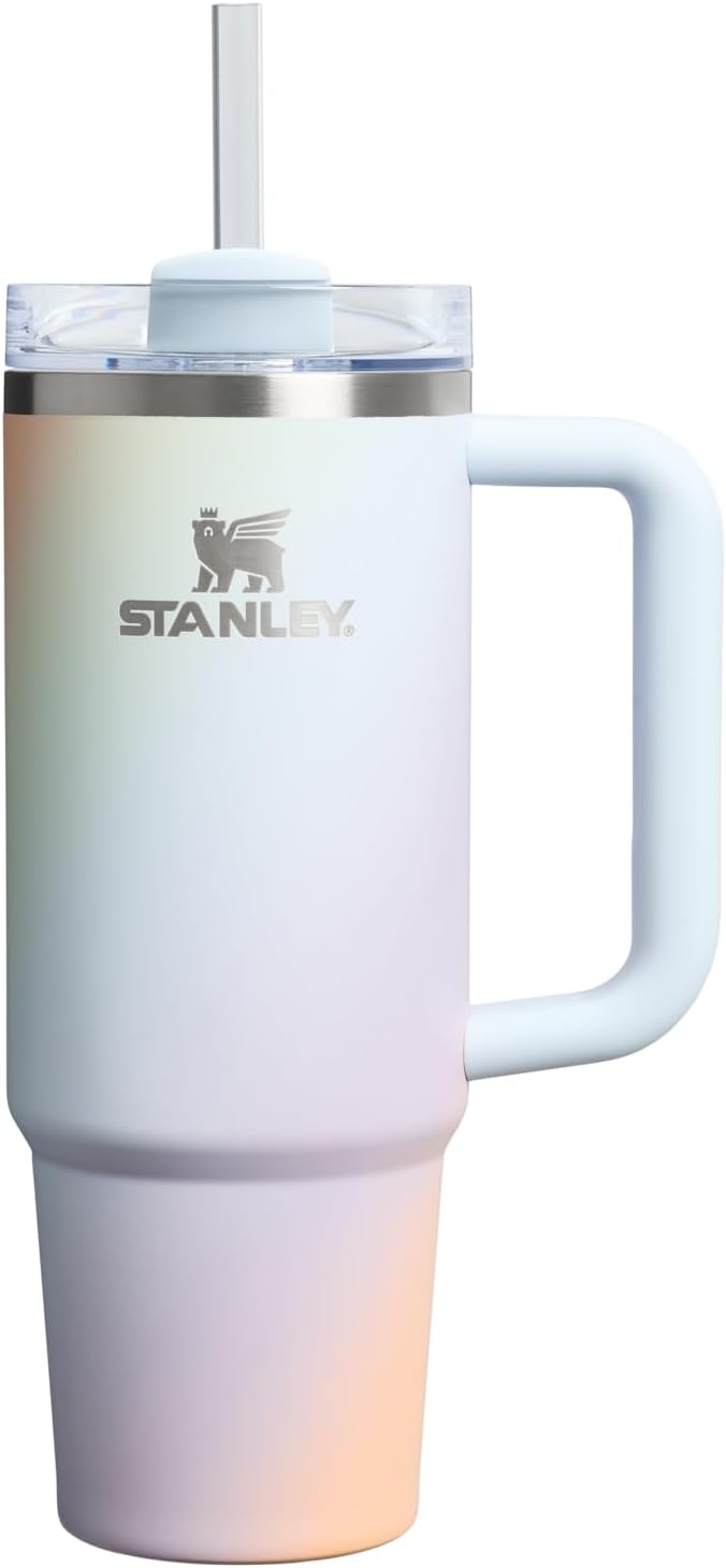 image:imageSTANLEY Quencher H20 Flow State Tumbler 20 oz Frost SprinkleSunrise Spiral