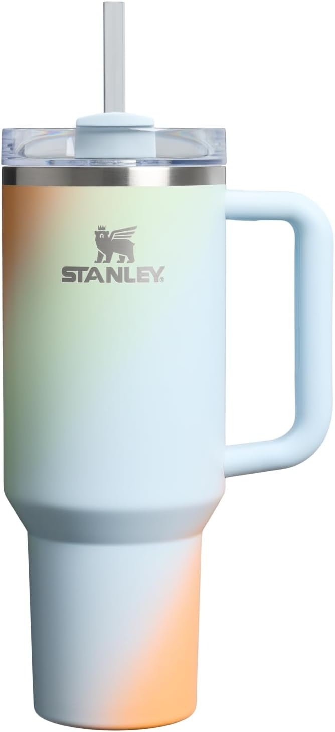 image:imageSTANLEY Quencher H20 Flow State Tumbler 20 oz Frost SprinkleSunrise Spiral