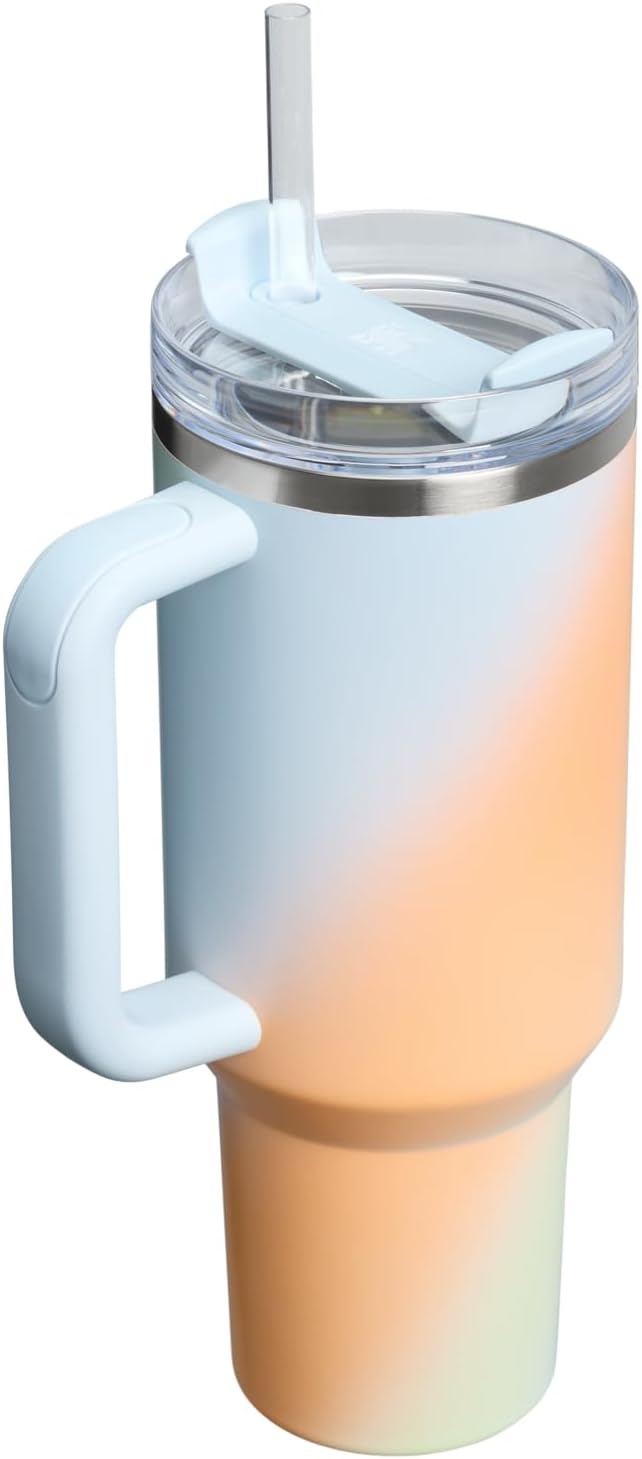 image:imageSTANLEY Quencher H20 Flow State Tumbler 20 oz Frost SprinkleSunrise Spiral