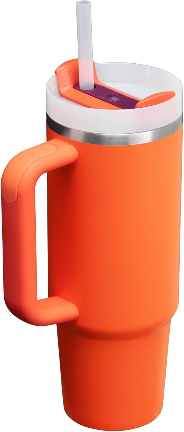 image:imageSTANLEY Quencher H20 Flow State Tumbler 20 oz Frost SprinkleTigerlily Plum