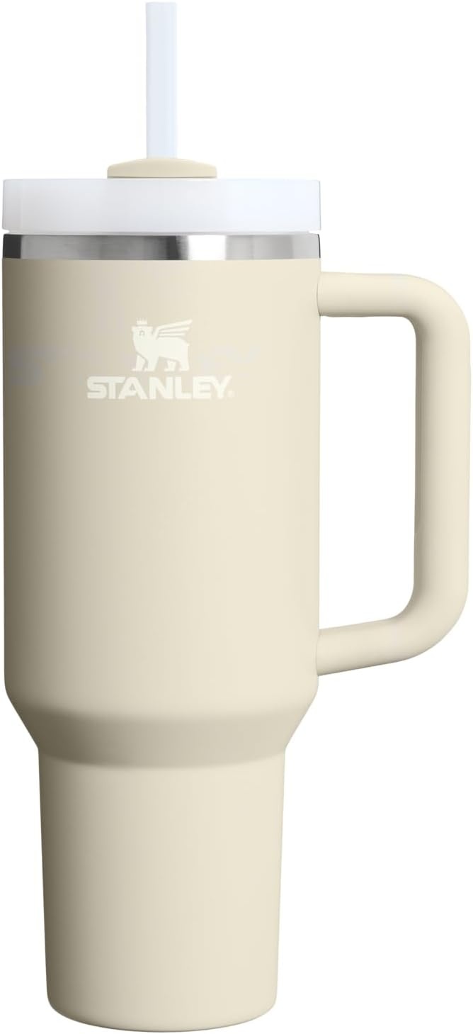 image:imageSTANLEY Quencher H20 Flow State Tumbler 20 oz Frost SprinkleToasted Almond