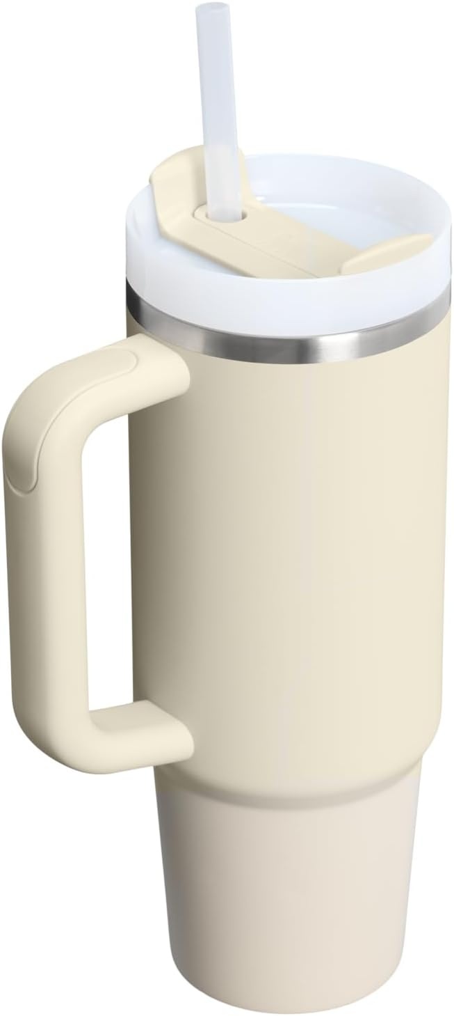 image:imageSTANLEY Quencher H20 Flow State Tumbler 20 oz Frost SprinkleToasted Almond