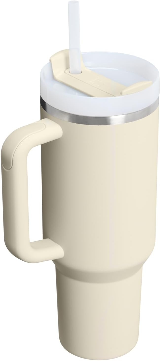 image:imageSTANLEY Quencher H20 Flow State Tumbler 20 oz Frost SprinkleToasted Almond