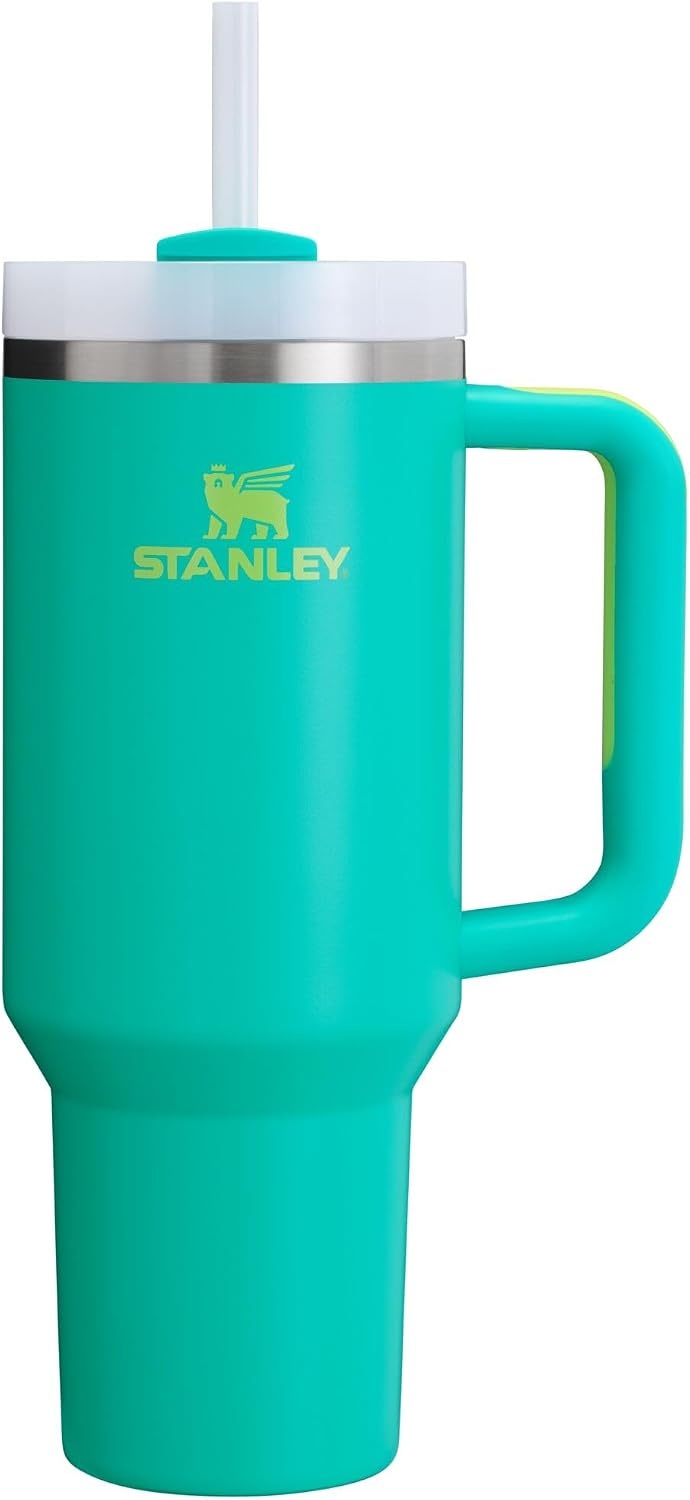 image:imageSTANLEY Quencher H20 Flow State Tumbler 20 oz Frost SprinkleTropical Teal