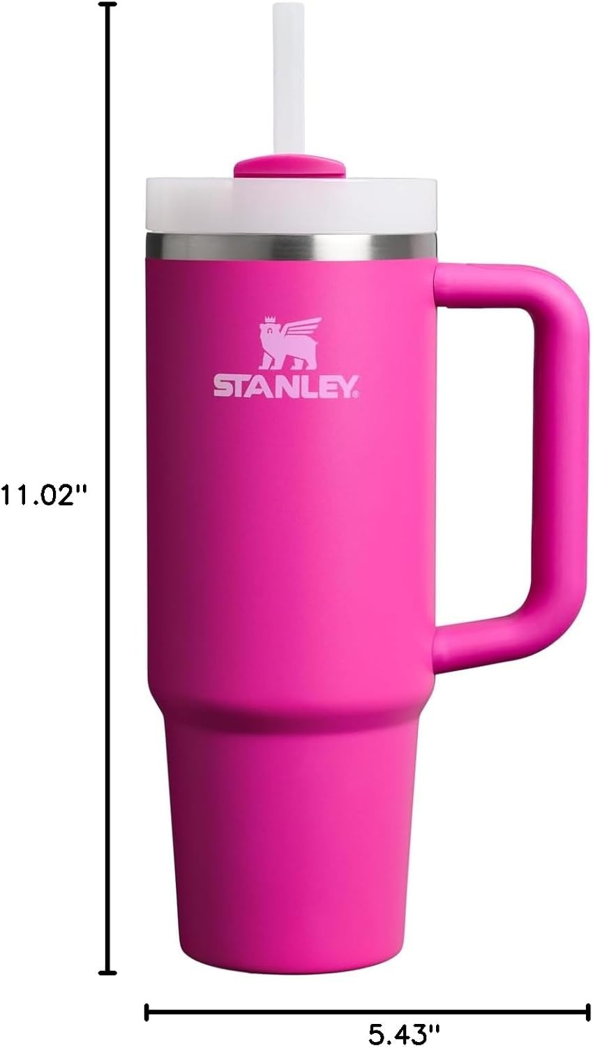 image:imageSTANLEY Quencher H20 Flow State Tumbler 20 oz Frost SprinkleViolet Blossom