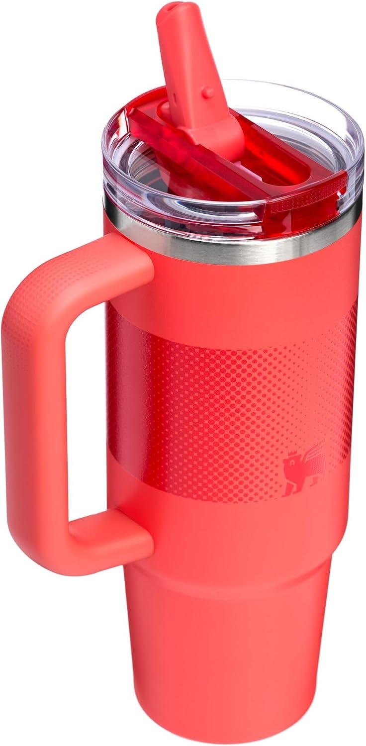 image:imageSTANLEY Quencher ProTour Flipstraw Tumbler 30 oz Multi InterfusionHot Coral Fade
