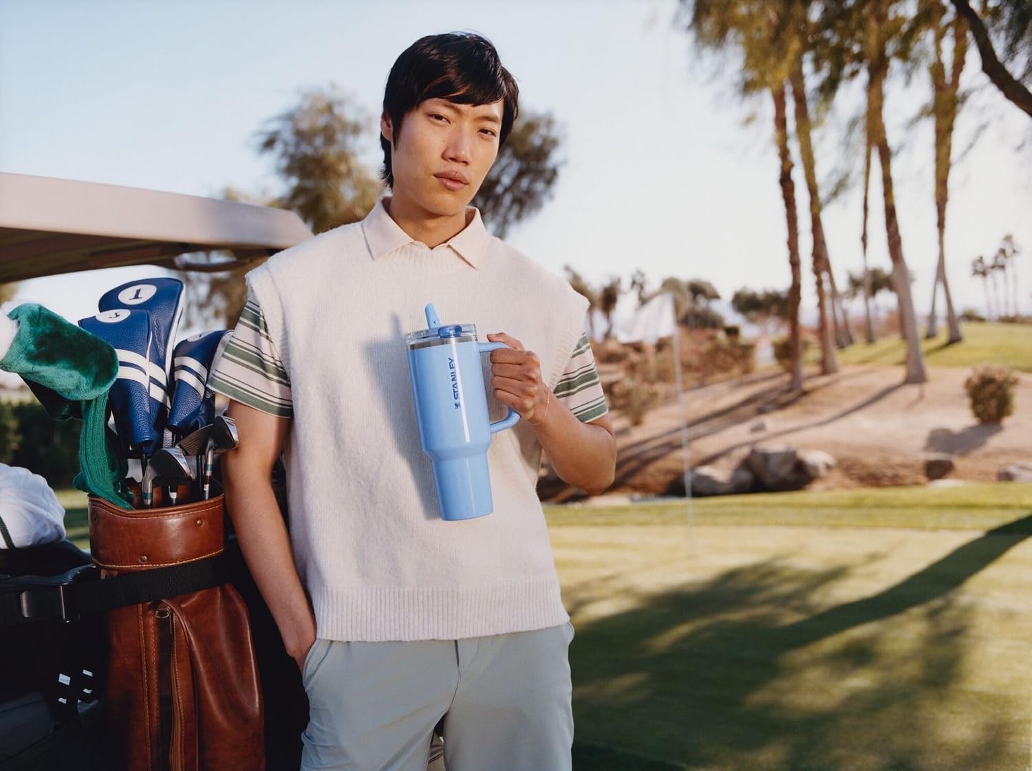 image:imageSTANLEY Quencher ProTour Flipstraw Tumbler 30 oz Multi InterfusionOasis Cornflower Gloss