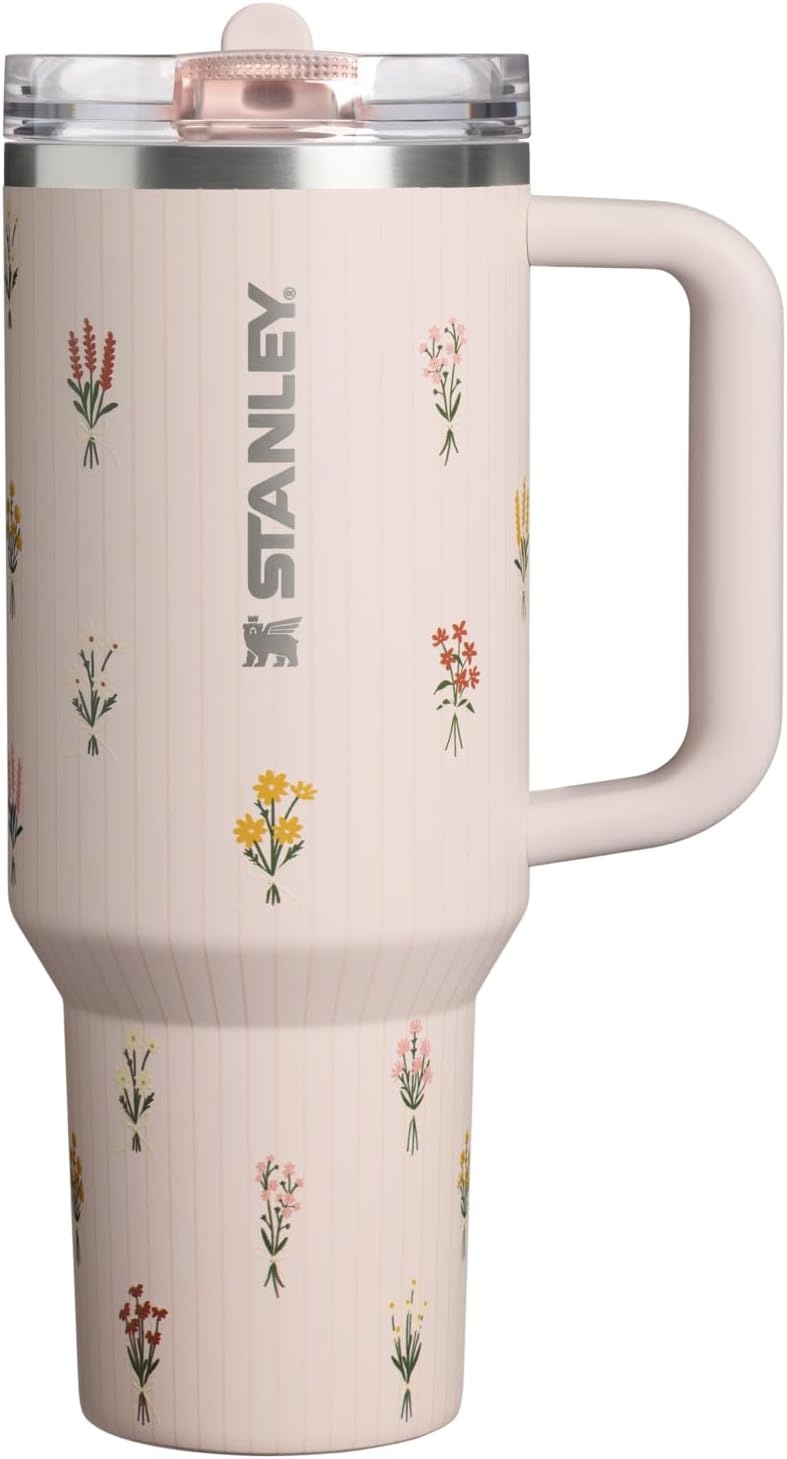 image:imageSTANLEY Quencher ProTour Flipstraw Tumbler 30 oz Multi InterfusionRose Quartz Bouquets