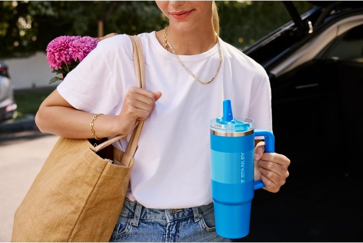 image:imageSTANLEY Quencher ProTour Flipstraw Tumbler 30 oz Multi InterfusionVivid Violet Fade