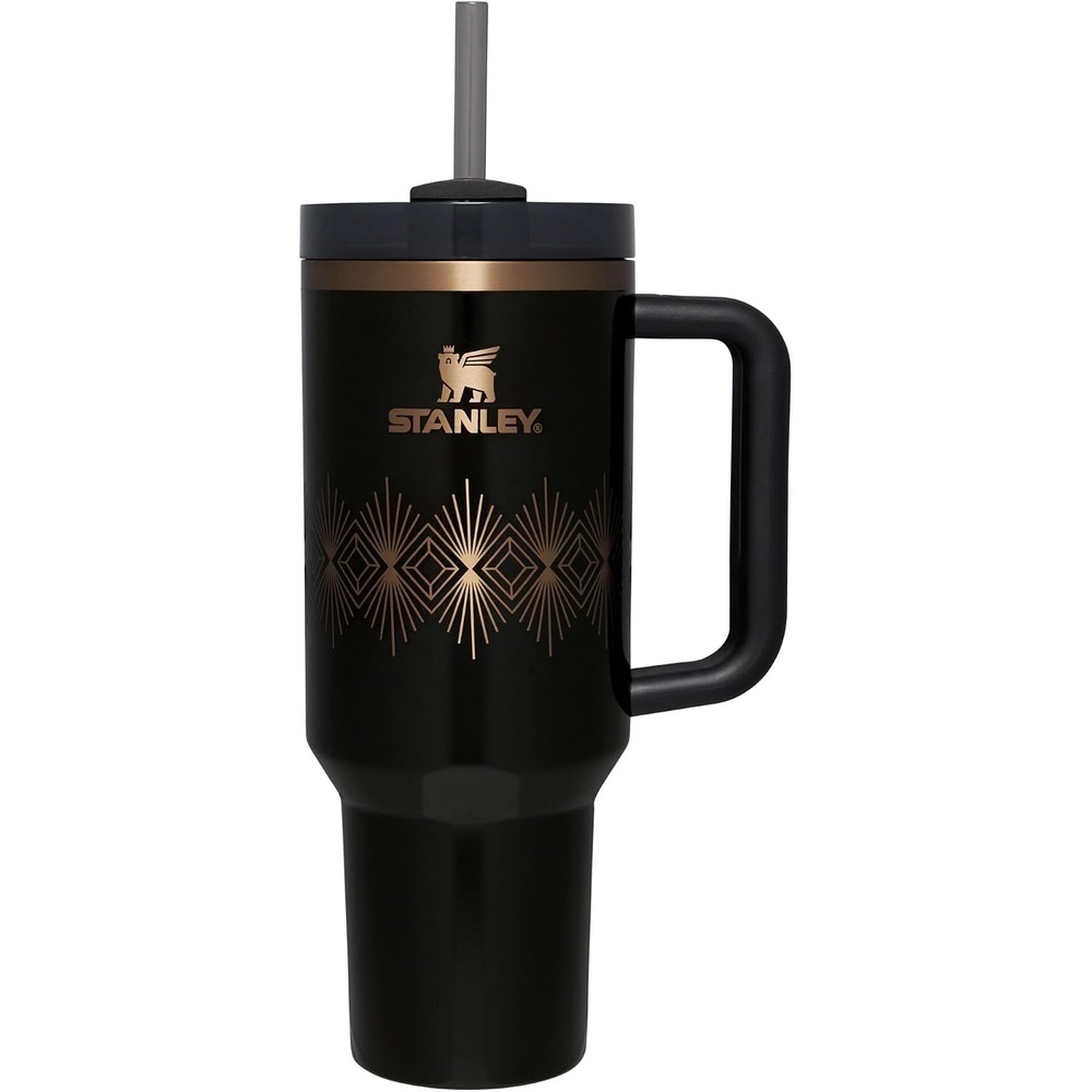 image:imageSTANLEY Quencher H20 Flow State Tumbler 20 oz Frost SprinkleBlack Gloss Deco