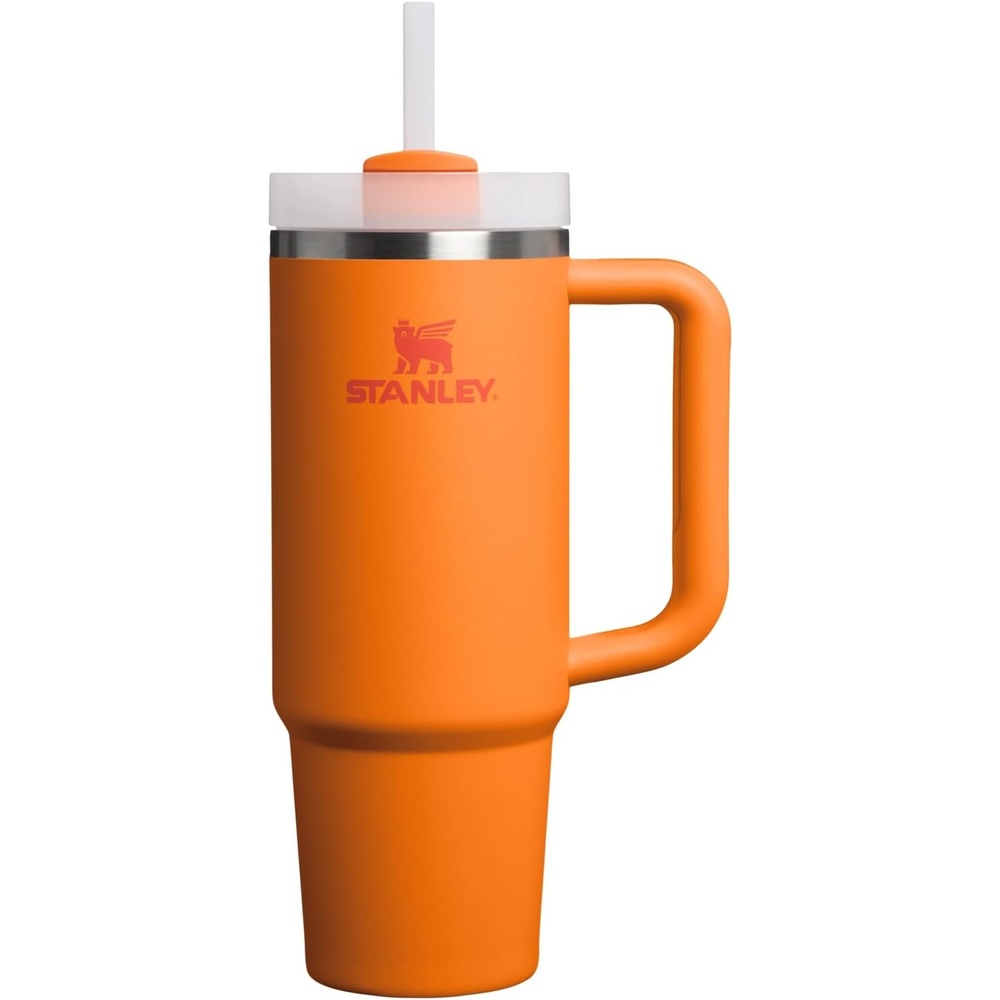 image:imageSTANLEY Quencher H20 Flow State Tumbler 20 oz Frost SprinkleGoldenrod Coral