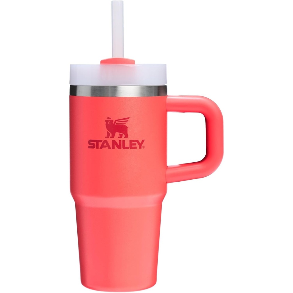image:imageSTANLEY Quencher H20 Flow State Tumbler 20 oz Frost SprinkleHot Coral