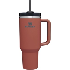 STANLEY Quencher H2.0 Flow State Tumbler, 20 oz, Frost Sprinkle(Red Rust Soft Matte)