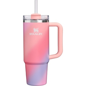 STANLEY Quencher H2.0 Flow State Tumbler, 20 oz, Frost Sprinkle(Sunset Spiral)