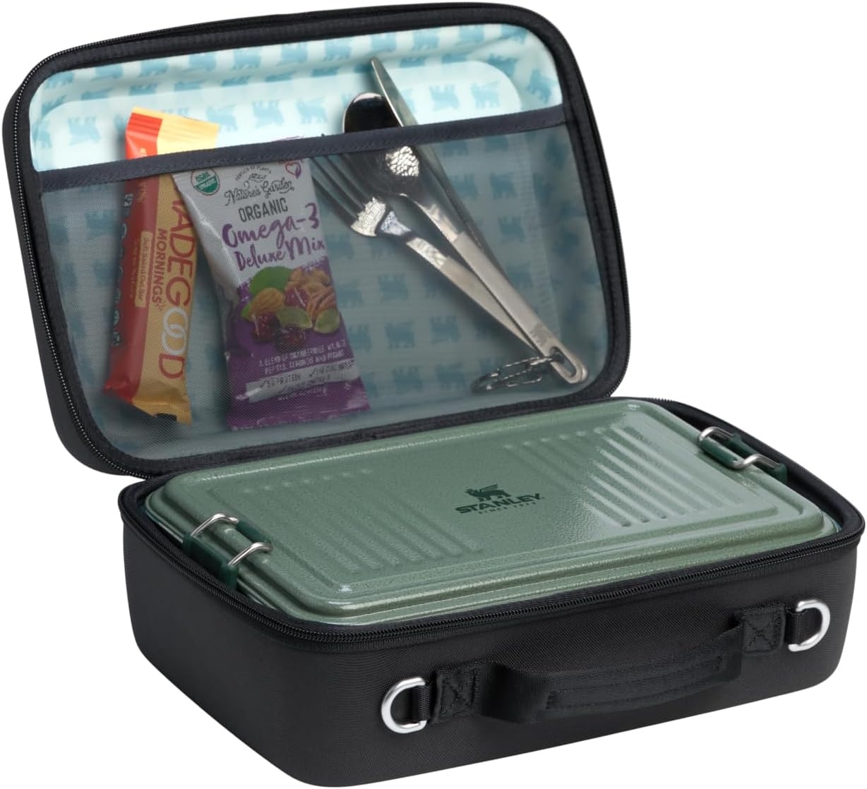 image:imageSTANLEY All Day Mini Lunch Box 42quart EVA Insulated Lunch Bag Crush Resistant Adjustable Strap BPAFree Dew DropBlack