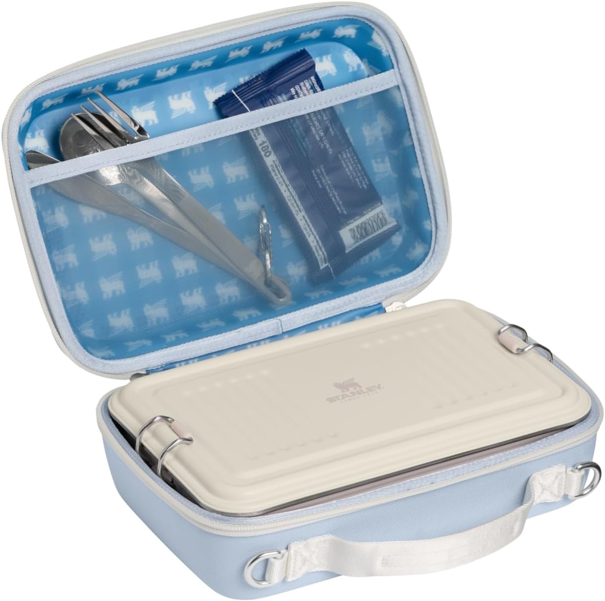 image:imageSTANLEY All Day Mini Lunch Box 42quart EVA Insulated Lunch Bag Crush Resistant Adjustable Strap BPAFree Dew DropBlue Dream Stone