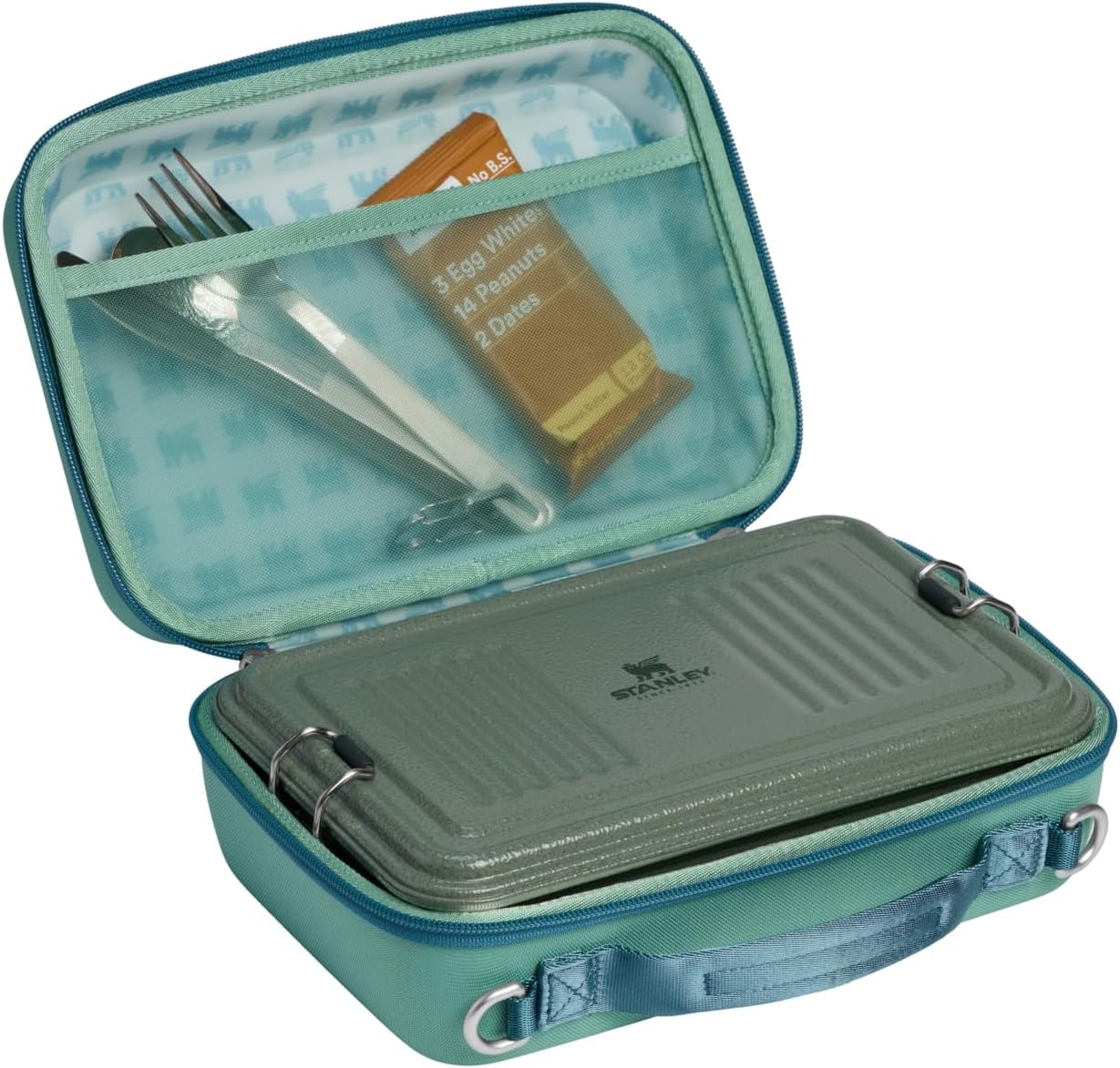 image:imageSTANLEY All Day Mini Lunch Box 42quart EVA Insulated Lunch Bag Crush Resistant Adjustable Strap BPAFree Dew DropSpring Green