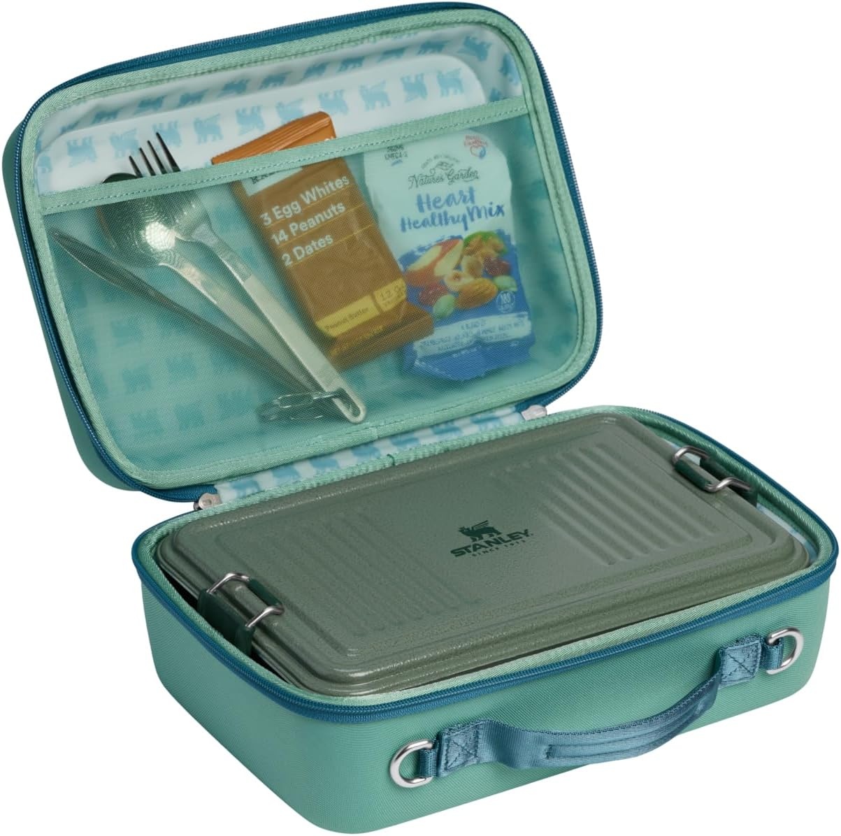 image:imageSTANLEY All Day Mini Lunch Box 42quart EVA Insulated Lunch Bag Crush Resistant Adjustable Strap BPAFree Dew DropSpring Green