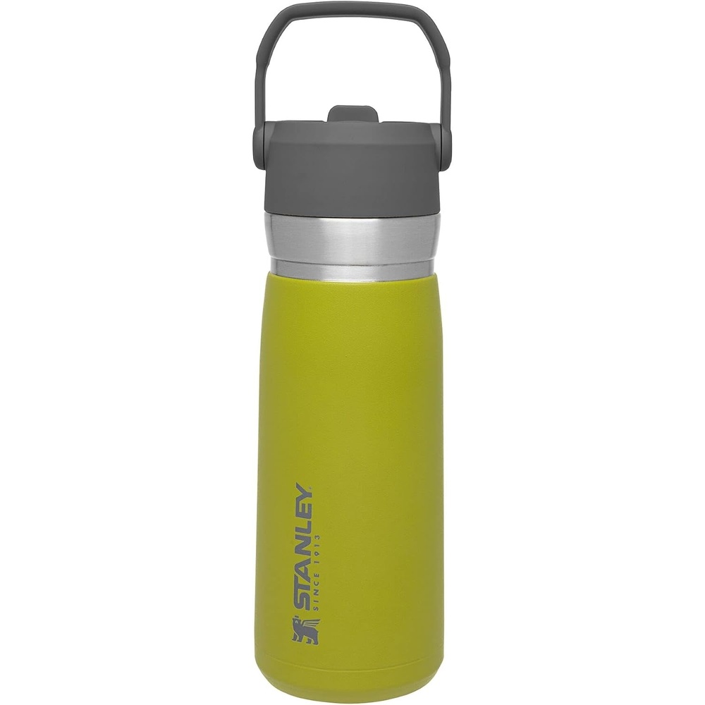 image:imageSTANLEY IceFlow Flip Straw Water Bottle 17 oz BuiltIn Straw for Travel and Sports Lightweight and Leak Resistant Insulated Stainless Steel BPAFree PolarAloe 10