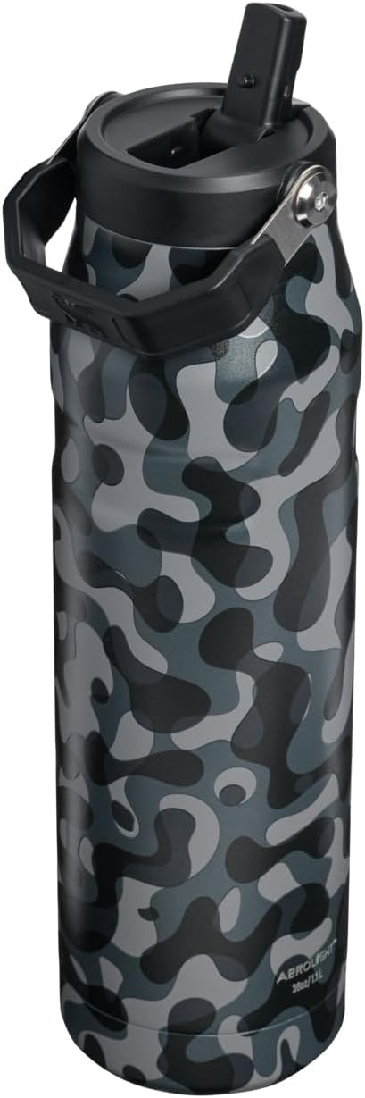 image:imageSTANLEY IceFlow Flip Straw 20 Bottle 24 oz Caitlin Clark FutureBlack Interfusion