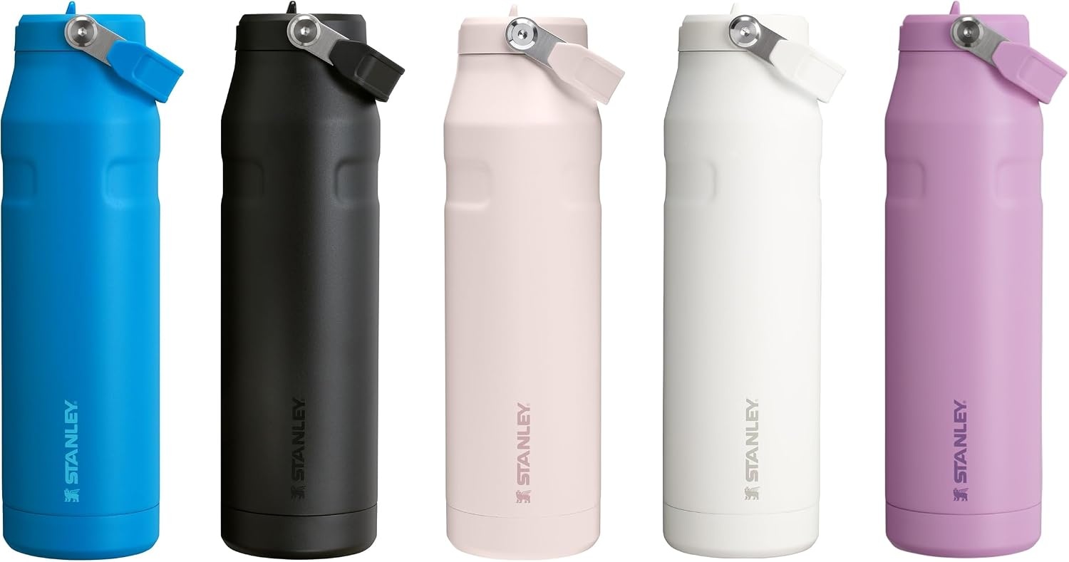 image:imageSTANLEY IceFlow Flip Straw 20 Bottle 24 oz Caitlin Clark FutureCobalt Chartreuse