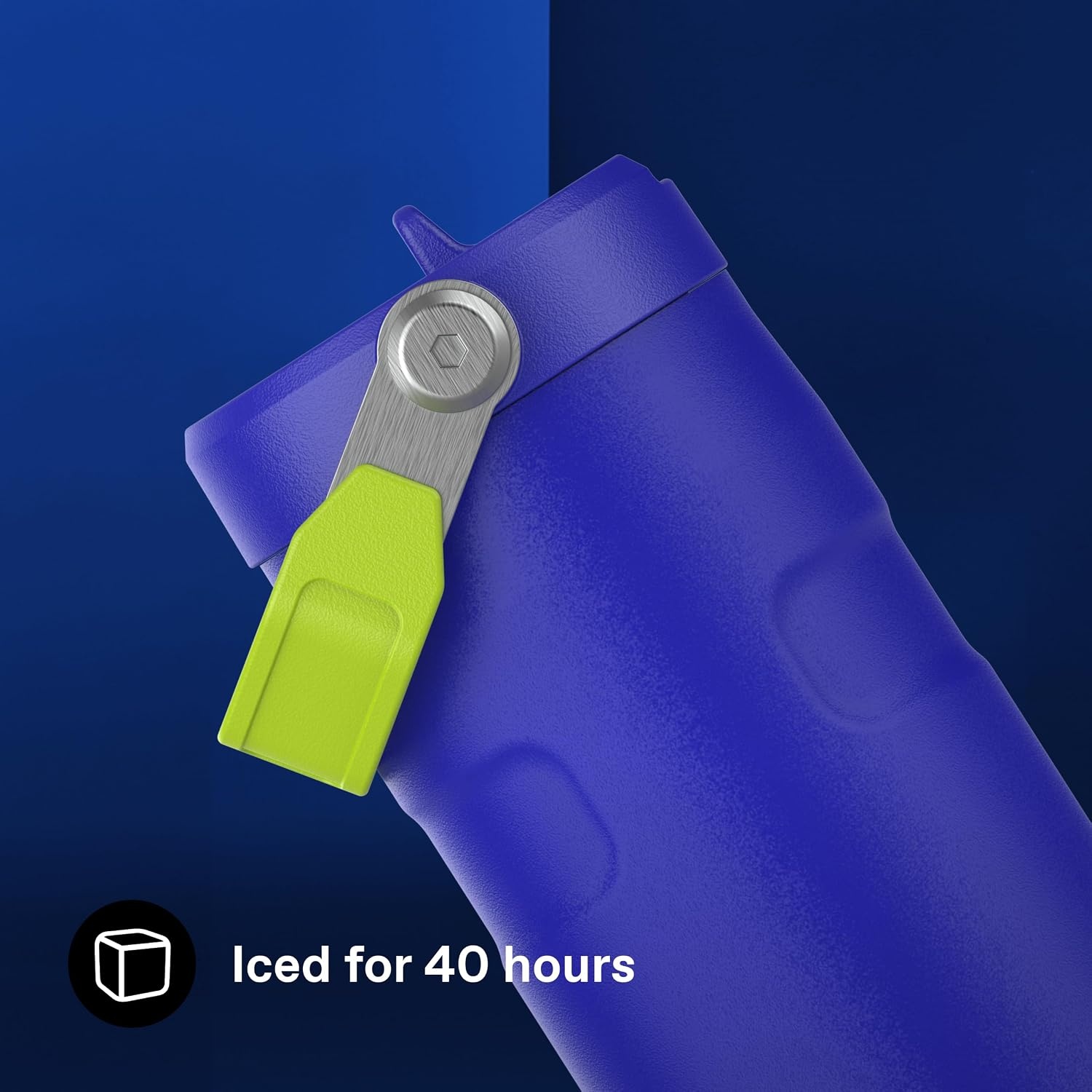 image:imageSTANLEY IceFlow Flip Straw 20 Bottle 24 oz Caitlin Clark FutureCobalt Chartreuse