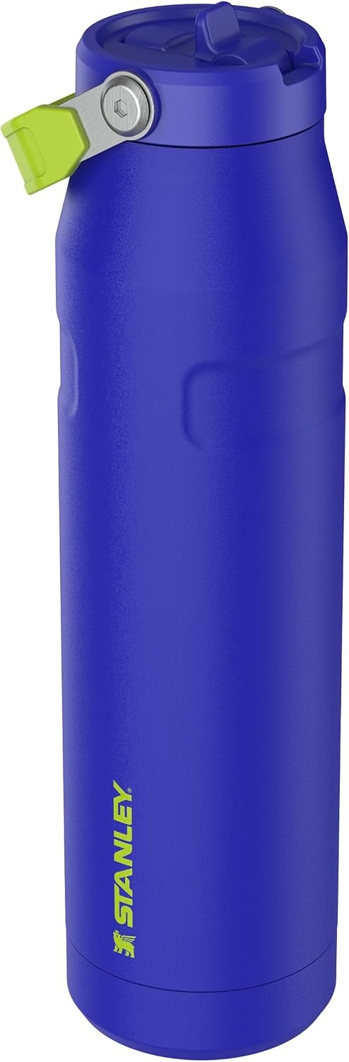 image:imageSTANLEY IceFlow Flip Straw 20 Bottle 24 oz Caitlin Clark FutureCobalt Chartreuse