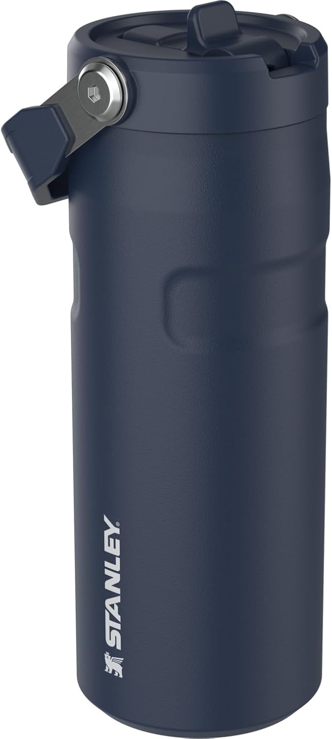 image:imageSTANLEY IceFlow Flip Straw 20 Bottle 24 oz Caitlin Clark FutureDark Navy