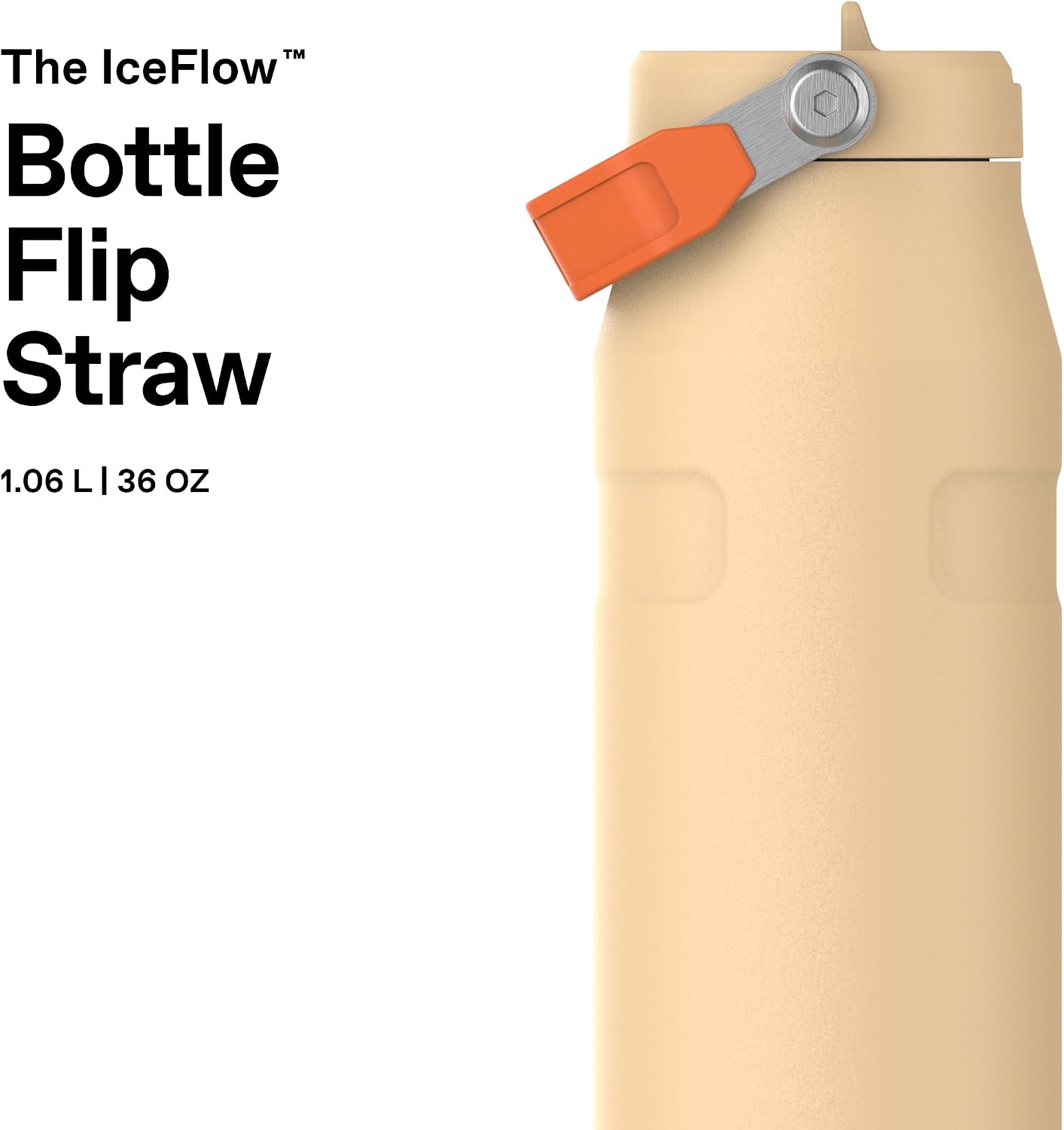 image:imageSTANLEY IceFlow Flip Straw 20 Bottle 24 oz Caitlin Clark FutureOrange Sherbet