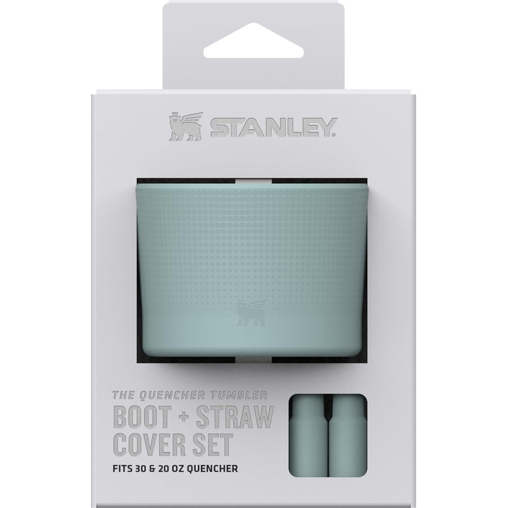 image:imageSTANLEY Quencher Boot and Straw Cover Cap  AntiSlip Silicone Protector for 20 amp 30 oz Tumbler with Handle  Accessory Set for Stainless Steel Drinking Cup  Seafoam