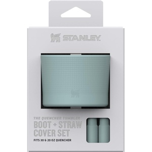 STANLEY Quencher Boot and Straw Cover Cap | Anti-Slip Silicone Protector for 20 & 30 oz Tumbler with Handle | Accessory Set for Stainless Steel Drinking Cup | Seafoam