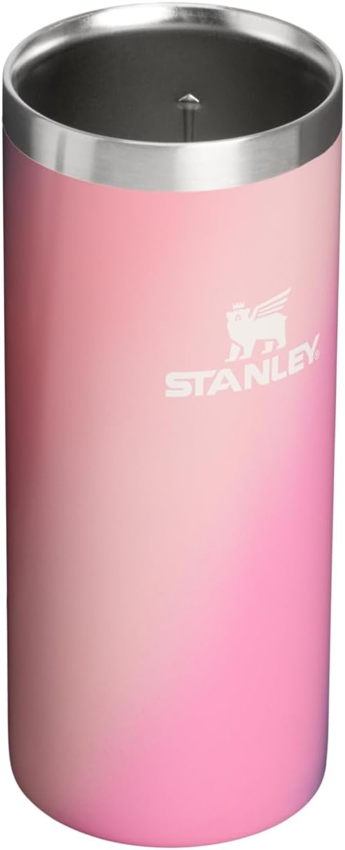 image:imageSTANLEY Everyday Can Cooler Cup 10 oz Slim Beer Seltzers Soda and Energy Drinks Doubles as Tumbler Insulated Stainless Steel Drink Holder BPAFree Sunset Spiral