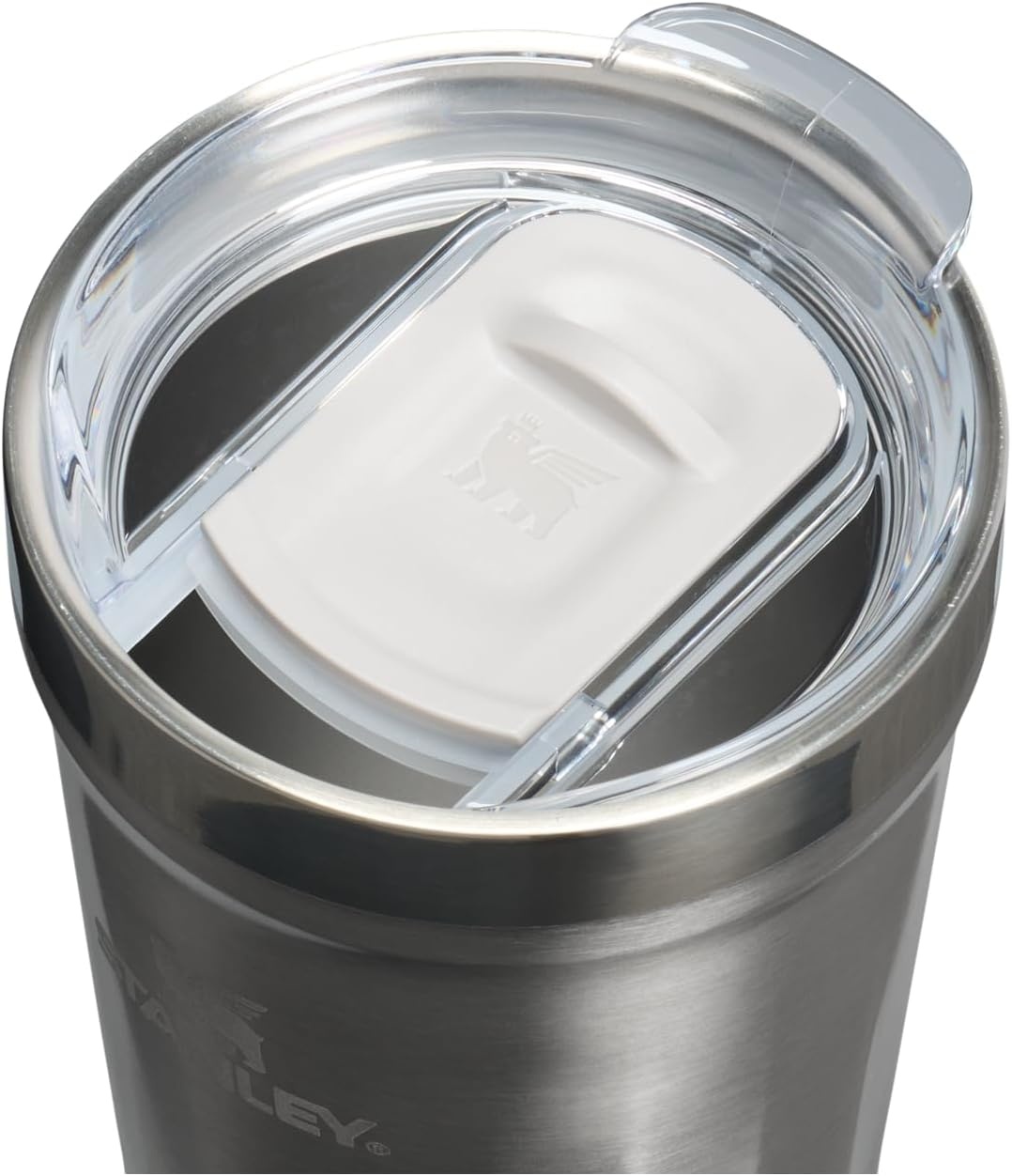 image:imageSTANLEY Everyday Tumbler 16 oz Press Fit Drink Through Lid Beverage Coffee and Cocktail Cup Insulated Stainless Steel Wine Glass BPAFree Sunset SpiralSteel Shimmer