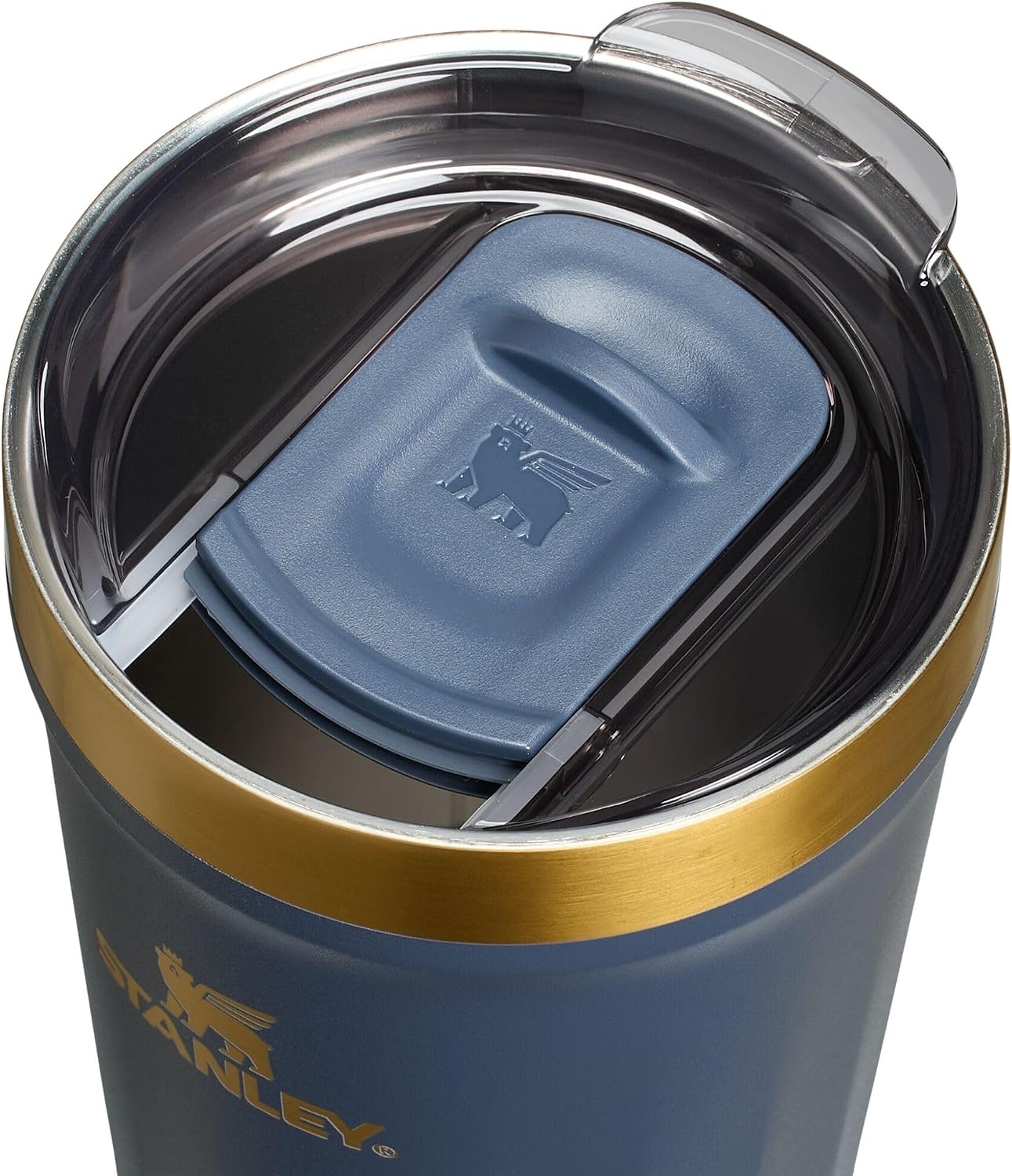image:imageSTANLEY Everyday Tumbler 16 oz Press Fit Drink Through Lid Beverage Coffee and Cocktail Cup Insulated Stainless Steel Wine Glass BPAFree Sunset SpiralTwilight Gold