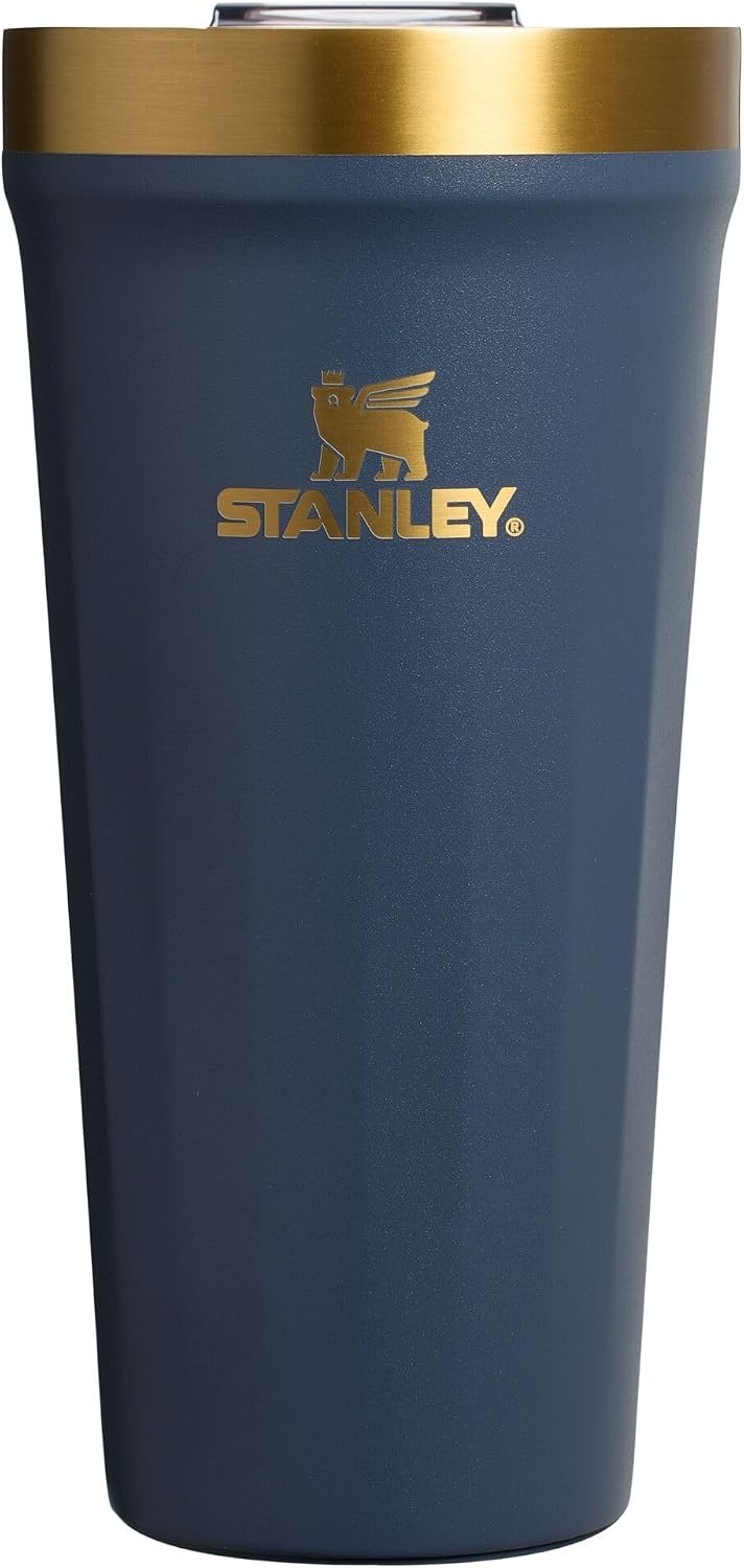 image:imageSTANLEY Everyday Tumbler 16 oz Press Fit Drink Through Lid Beverage Coffee and Cocktail Cup Insulated Stainless Steel Wine Glass BPAFree Sunset SpiralTwilight Gold