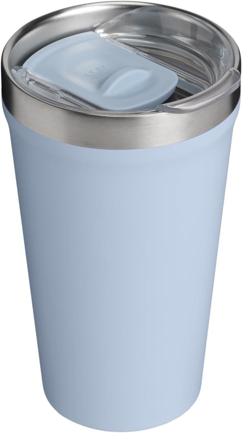 image:imageSTANLEY Everyday Tumbler 16 oz Press Fit Drink Through Lid Beverage Coffee and Cocktail Cup Insulated Stainless Steel Wine Glass BPAFree Sunset SpiralBlue Dream Stone
