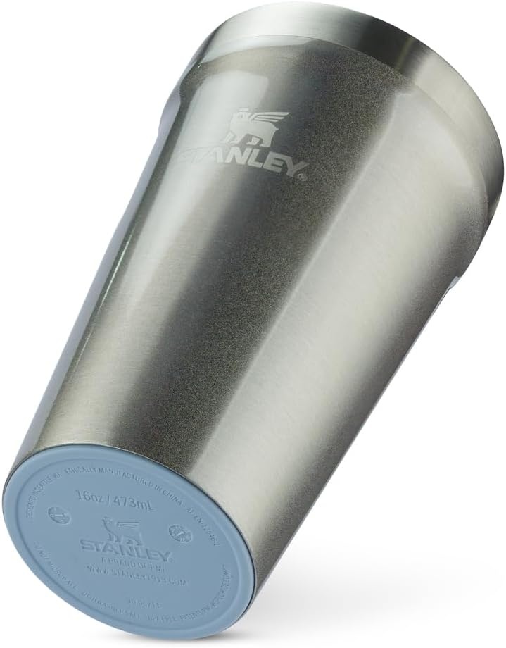 image:imageSTANLEY Everyday Tumbler 16 oz Press Fit Drink Through Lid Beverage Coffee and Cocktail Cup Insulated Stainless Steel Wine Glass BPAFree Sunset SpiralSteel Shimmer