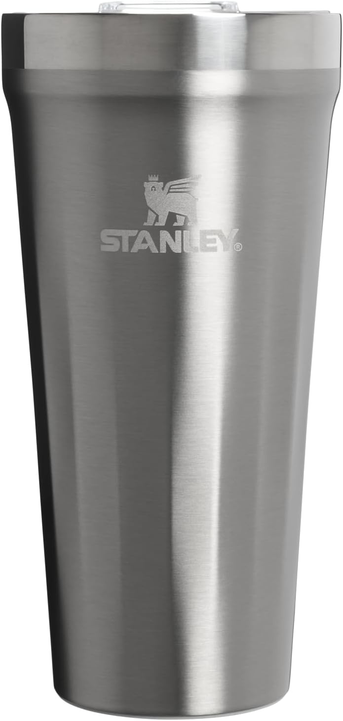 image:imageSTANLEY Everyday Tumbler 16 oz Press Fit Drink Through Lid Beverage Coffee and Cocktail Cup Insulated Stainless Steel Wine Glass BPAFree Sunset SpiralSteel Shimmer