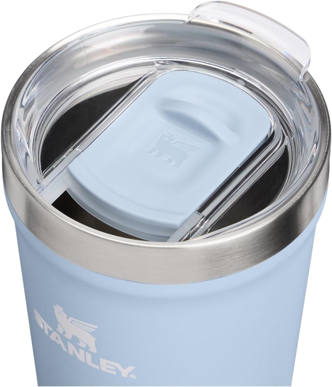 image:imageSTANLEY Everyday Tumbler 16 oz Press Fit Drink Through Lid Beverage Coffee and Cocktail Cup Insulated Stainless Steel Wine Glass BPAFree Sunset SpiralBlue Dream Stone