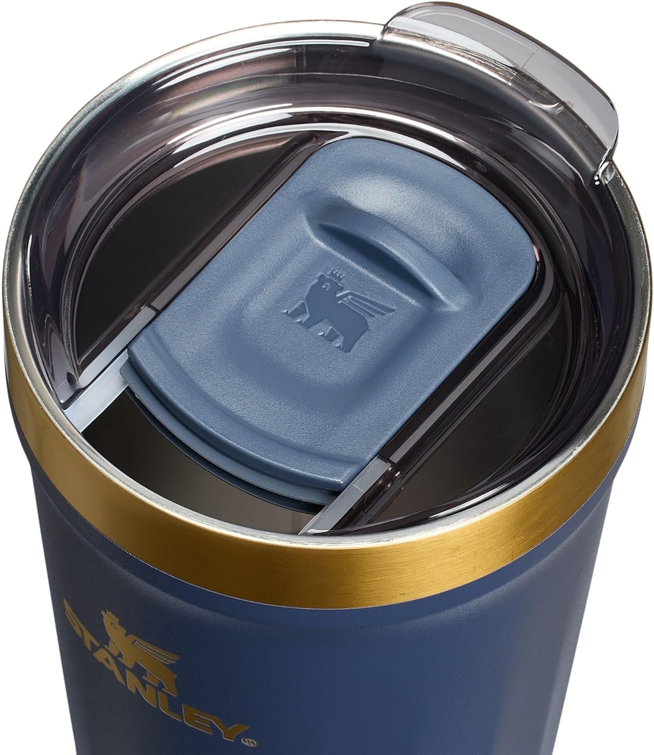 image:imageSTANLEY Everyday Tumbler 16 oz Press Fit Drink Through Lid Beverage Coffee and Cocktail Cup Insulated Stainless Steel Wine Glass BPAFree Sunset SpiralTwilight Gold