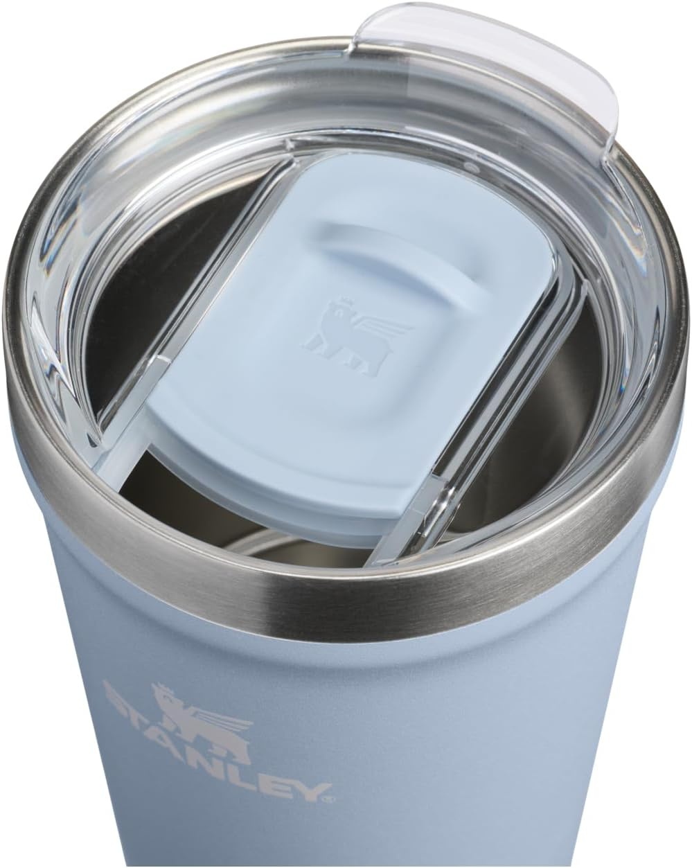 image:imageSTANLEY Everyday Tumbler 16 oz Press Fit Drink Through Lid Beverage Coffee and Cocktail Cup Insulated Stainless Steel Wine Glass BPAFree Sunset SpiralBlue Dream Stone