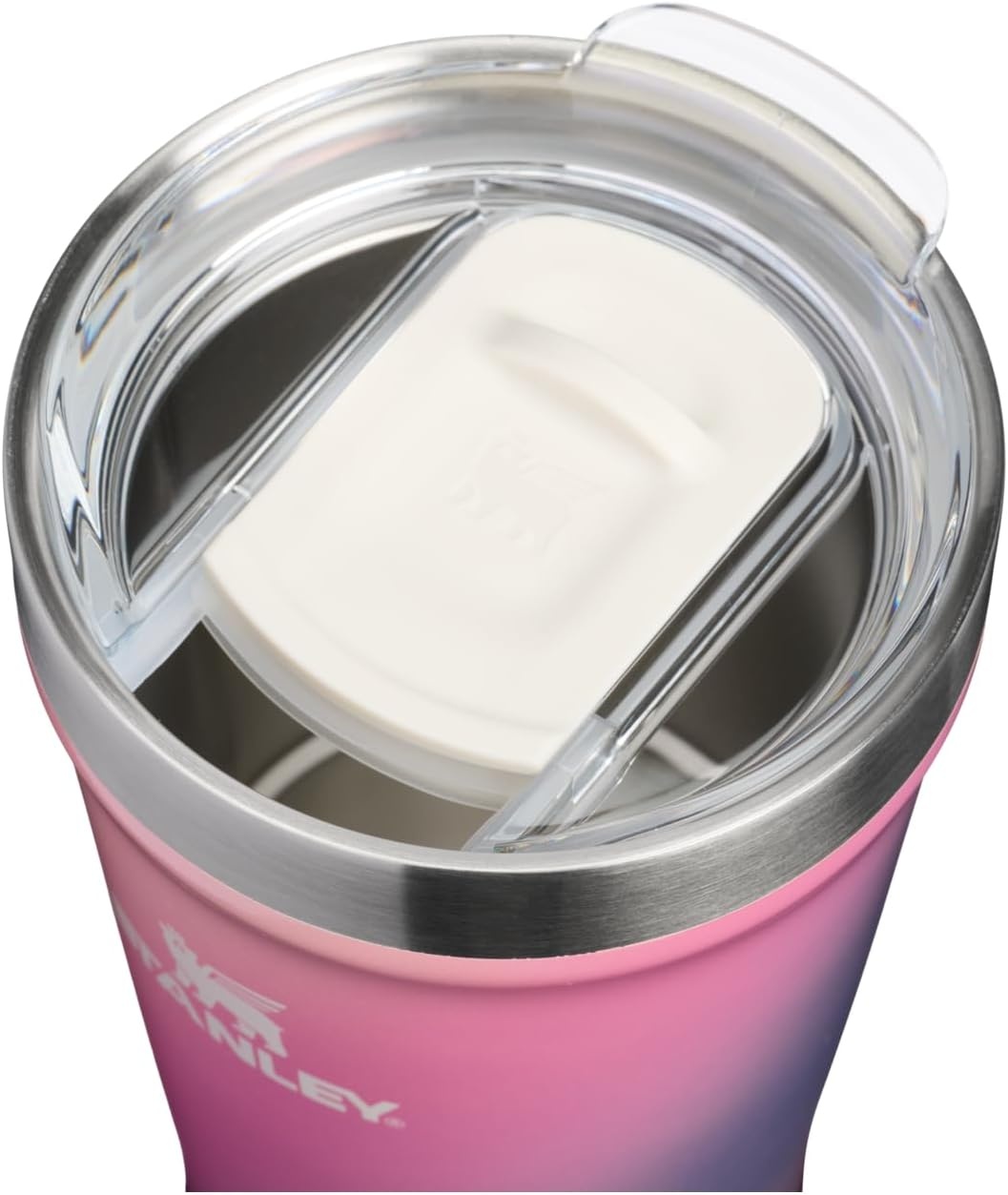 image:imageSTANLEY Everyday Tumbler 16 oz Press Fit Drink Through Lid Beverage Coffee and Cocktail Cup Insulated Stainless Steel Wine Glass BPAFree Sunset SpiralSunset Spiral