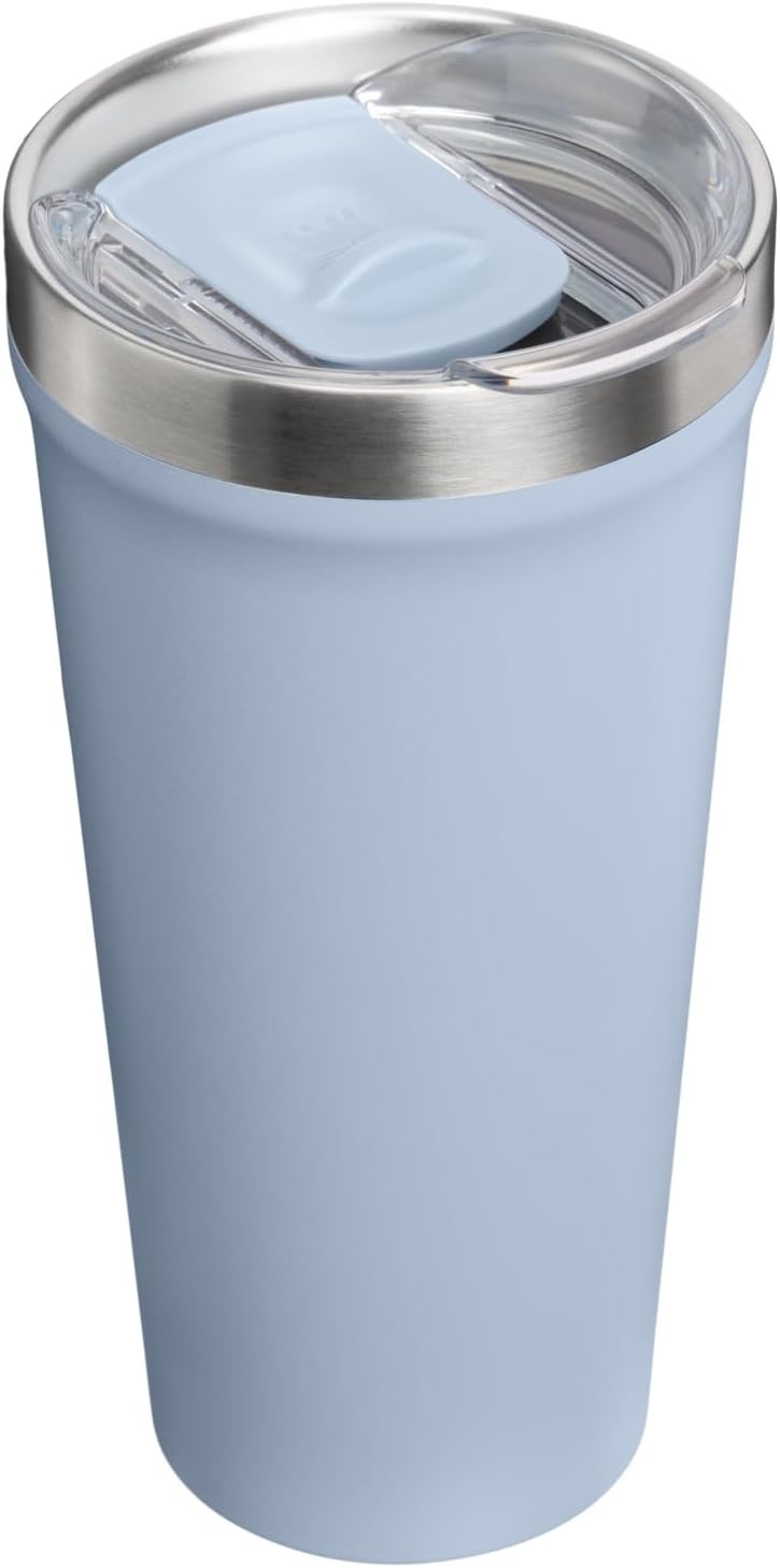 image:imageSTANLEY Everyday Tumbler 16 oz Press Fit Drink Through Lid Beverage Coffee and Cocktail Cup Insulated Stainless Steel Wine Glass BPAFree Sunset SpiralBlue Dream Stone