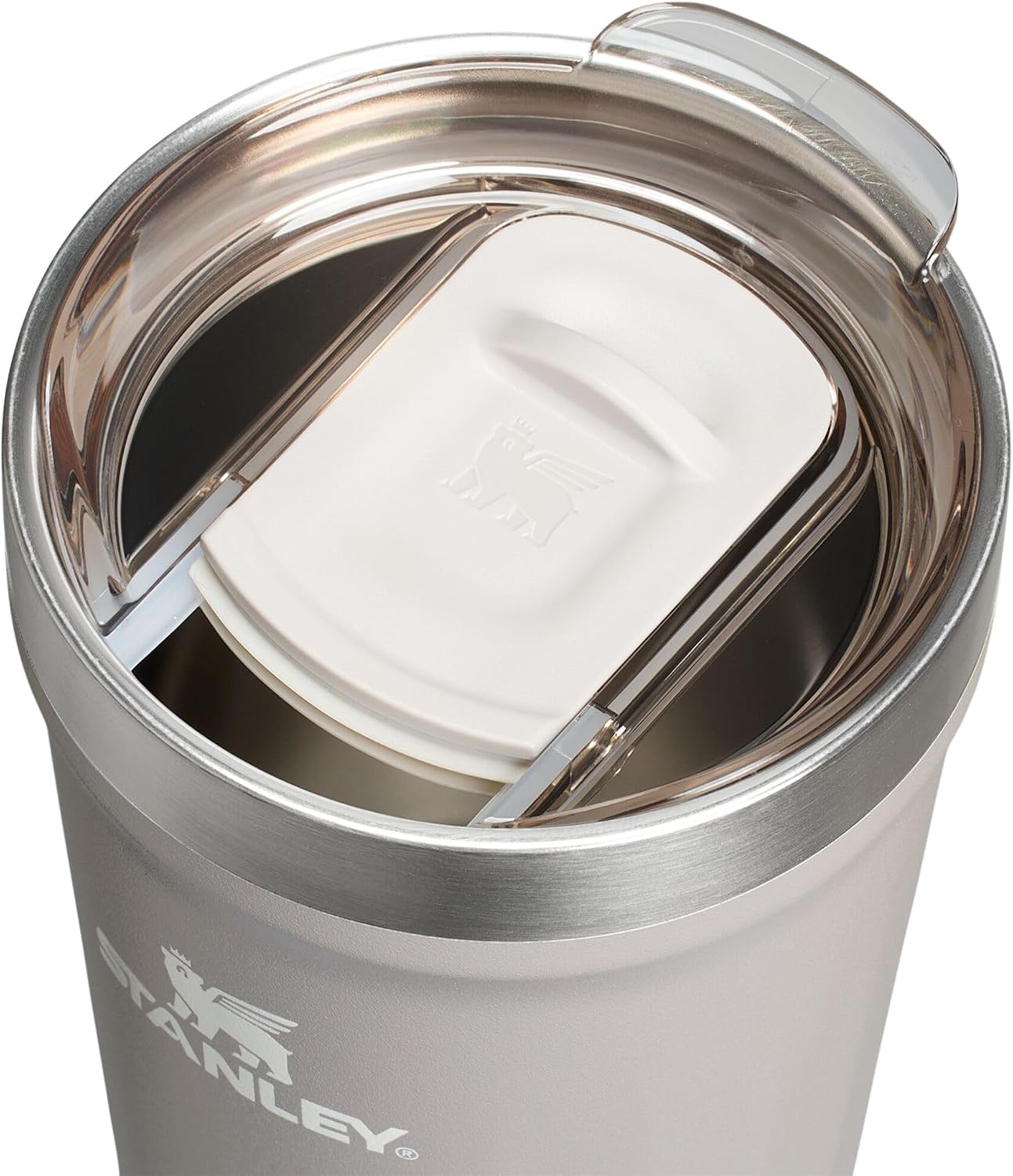 image:imageSTANLEY Everyday Tumbler 16 oz Press Fit Drink Through Lid Beverage Coffee and Cocktail Cup Insulated Stainless Steel Wine Glass BPAFree Sunset SpiralAsh