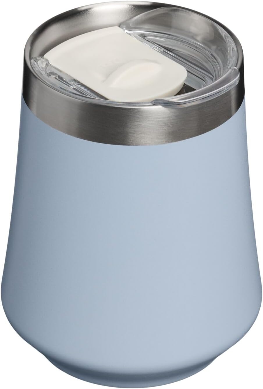 image:imageSTANLEY Reserve Wine Tumbler 11 oz Stainless Steel Travel Mug For Wine Cocktails Soda Keeps Drinks Cold for Hours BPAFree Blue Dream StoneBlue Dream Stone