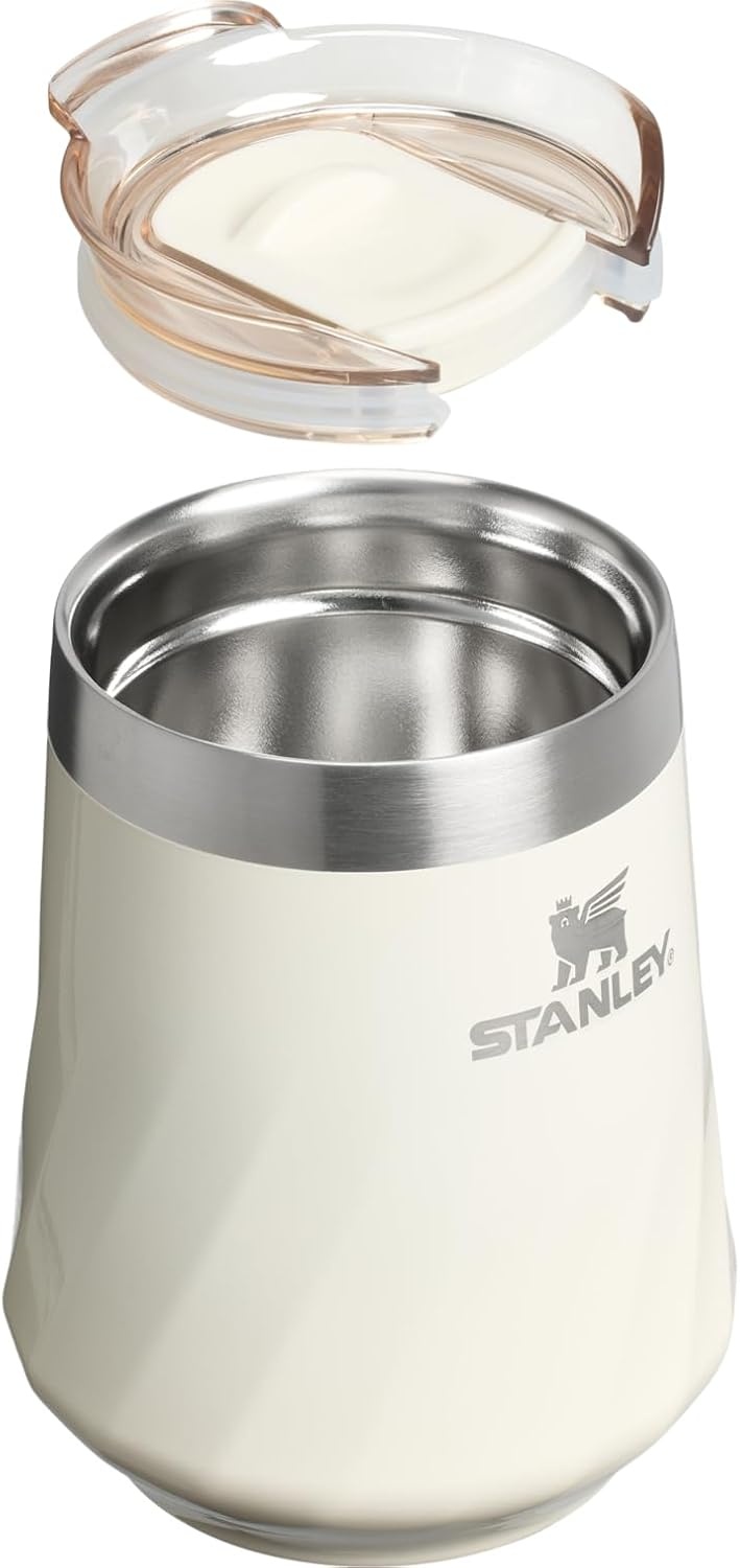 image:imageSTANLEY Reserve Wine Tumbler 11 oz Stainless Steel Travel Mug For Wine Cocktails Soda Keeps Drinks Cold for Hours BPAFree Blue Dream StoneCream Gloss