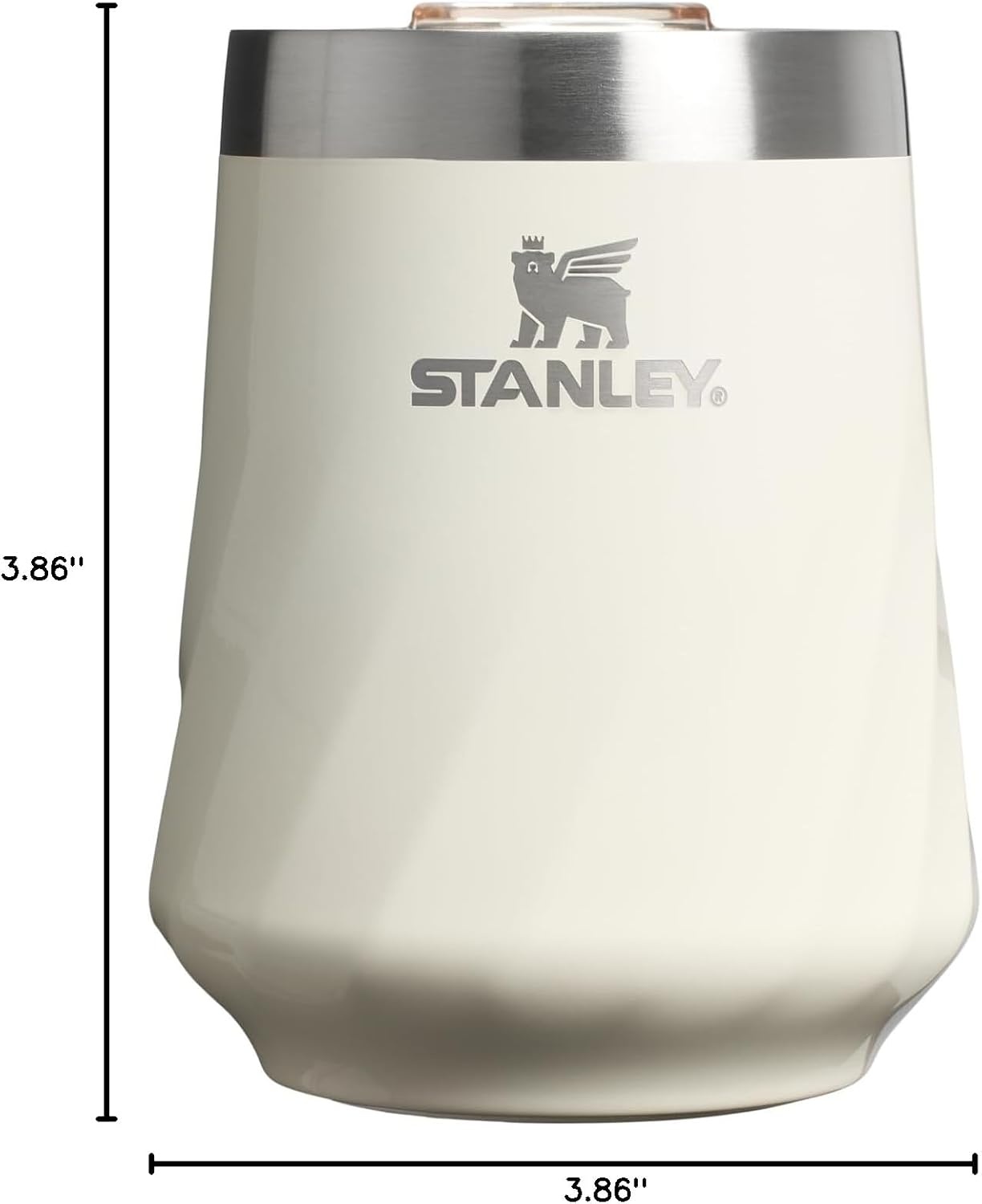 image:imageSTANLEY Reserve Wine Tumbler 11 oz Stainless Steel Travel Mug For Wine Cocktails Soda Keeps Drinks Cold for Hours BPAFree Blue Dream StoneCream Gloss