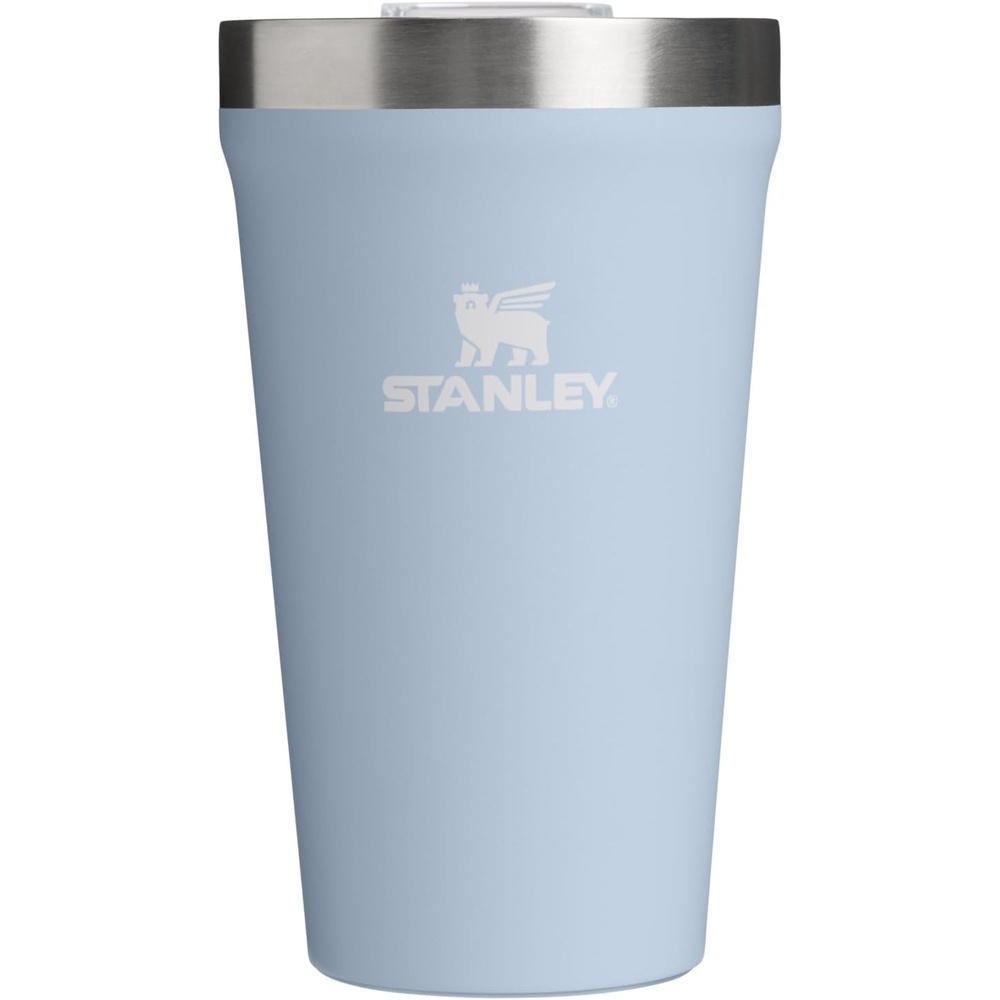 image:imageSTANLEY Everyday Tumbler 16 oz  Press Fit Drink Through Lid  Beverage Coffee and Cocktail Cup  Insulated Stainless Steel Wine Glass  BPAFree  Sunset SpiralBlue Dream Stone