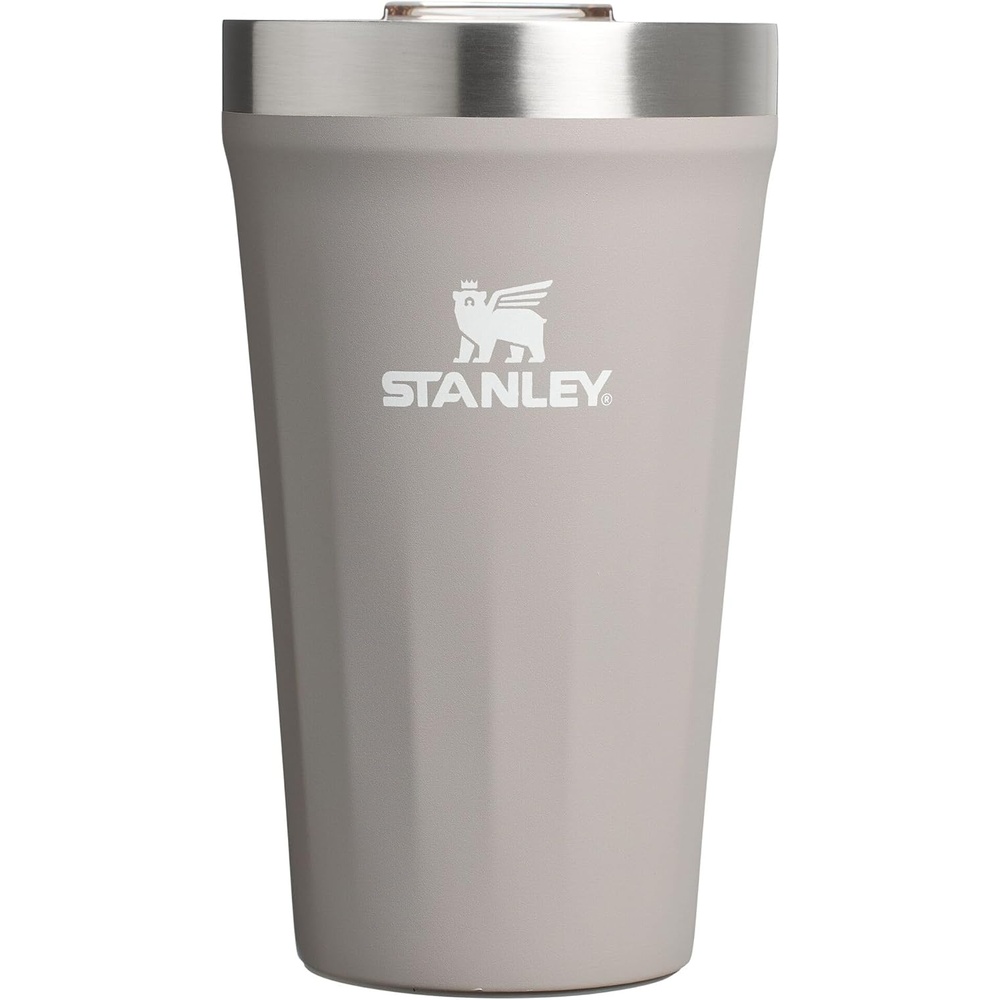 image:imageSTANLEY Everyday Tumbler 16 oz Press Fit Drink Through Lid Beverage Coffee and Cocktail Cup Insulated Stainless Steel Wine Glass BPAFree Sunset SpiralAsh
