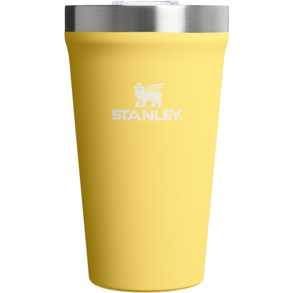 image:imageSTANLEY Everyday Tumbler 16 oz Press Fit Drink Through Lid Beverage Coffee and Cocktail Cup Insulated Stainless Steel Wine Glass BPAFree Sunset SpiralDaffodil